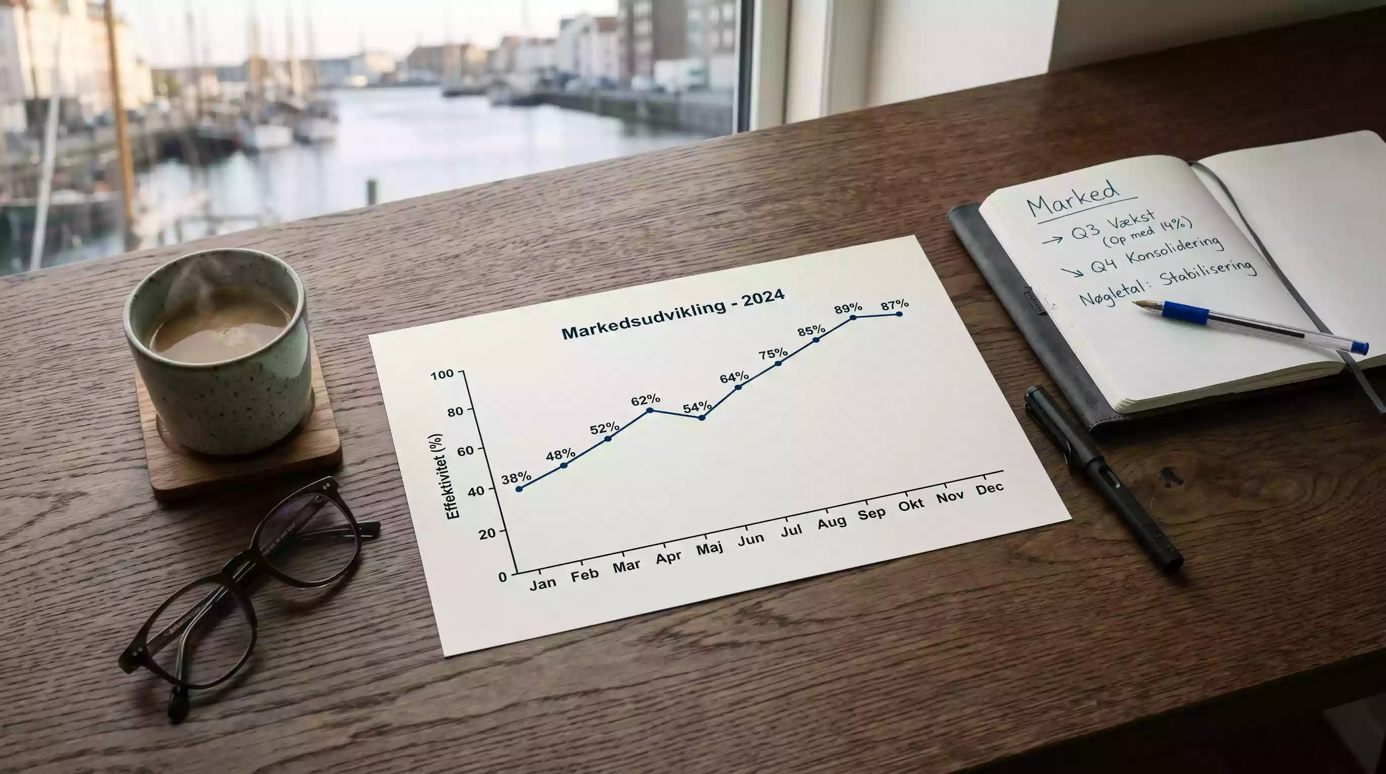 Bruttospilleindtægt og kanaliseringsgrad på det danske spilmarked 2024